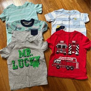 Kids Short Sleeve Tees - Red, Gray, Blue, Green